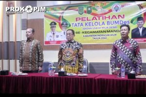 Bupati Inhil HM Wardan Buka Pelatihan Tata Kelola BUMDes Se-Kecamatan Mandah