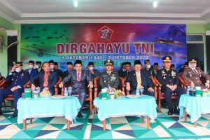 Kodim 0314/Inhil Laksanakan Upacara Peringatan HUT KE 77 TNI Tahun 2022