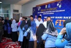 Jalin Silaturahmi, Kominfo dan Persandian Kampar Halal Bihalal Dengan ASN/THL, Insan Pers dan Pensiunan Kominfo. 