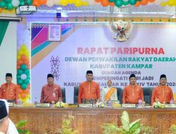 DPRD Kampar Gelar Rapat Paripurna Istimewa Dalam Rangka Hari Jadi Kabupaten Kampar ke-74