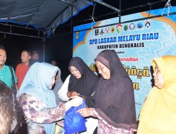 Salurkan 50 Paket Sembako, Bupati Kasmarni Apresiasi DPD LMR Bengkalis
