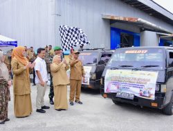 Bantu Warganya, Bupati Kasmarni Lepas Penyaluran 489 Ton Beras Cadangan Pangan Pemerintah