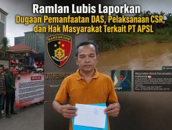 Didampingi Tokoh Masyarakat, Ramlan Lubis Adukan Dugaan Pelanggaran Terkait PT APSL ke Polda Riau
